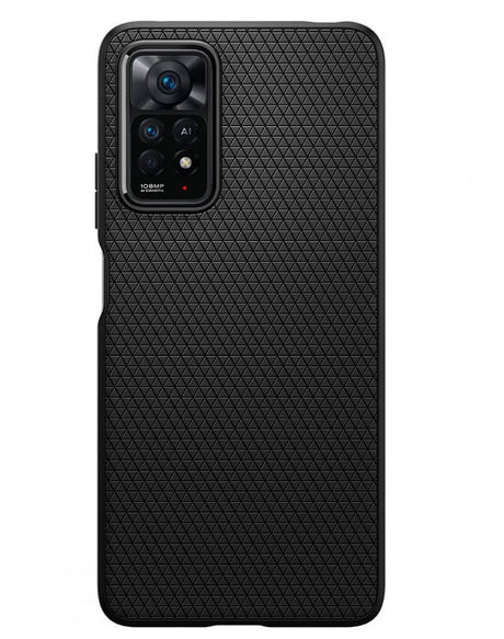Противоударен Калъф за Xiaomi Redmi Note 11 Pro, Spigen Liquid Air Case, Черен (2)