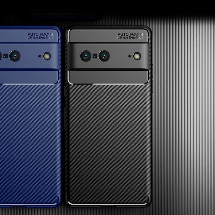 Силиконов Калъф за Google Pixel 7, New Carbon Case, Черен (2)