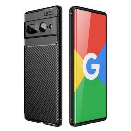 Силиконов Калъф за Google Pixel 7 Pro, New Carbon Case, Черен