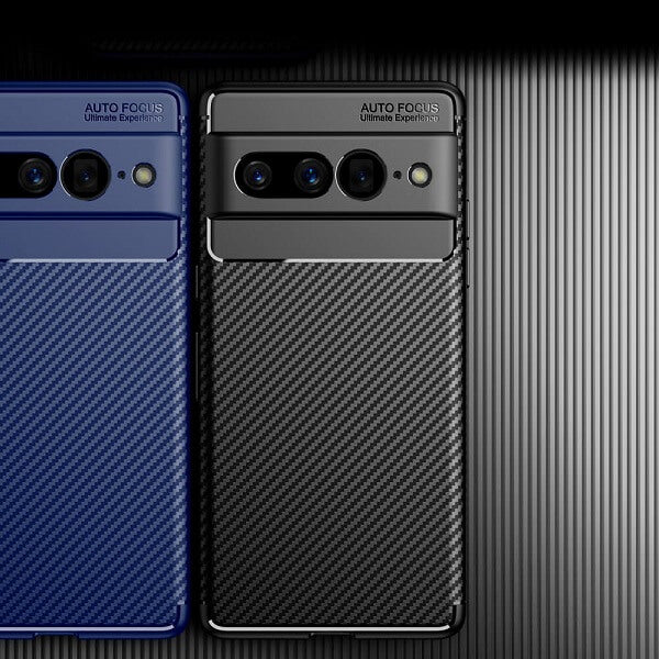 Силиконов Калъф за Google Pixel 7 Pro, New Carbon Case, Черен (2)