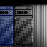 Силиконов Калъф за Google Pixel 7 Pro, New Carbon Case, Черен (2)