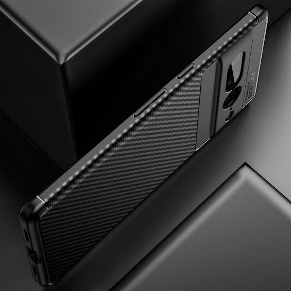 Силиконов Калъф за Google Pixel 7 Pro, New Carbon Case, Черен (4)