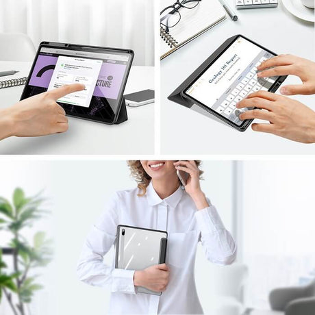 Калъф за iPad 9/ 8/ 7 10.2", Dux Ducis Toby Case, Черен (5)