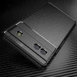 Силиконов Калъф за Google Pixel 6A, New Carbon Case, Черен (4)