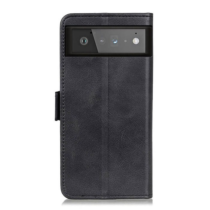 Кожен Калъф за Google Pixel 6, Horse Book Case, Черен (2)