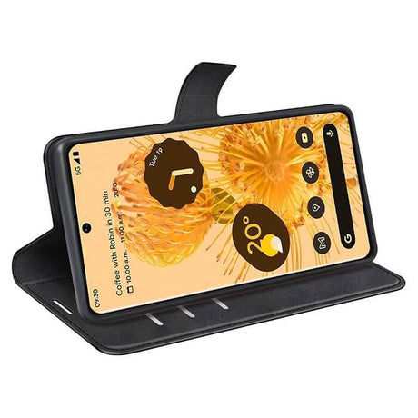 Кожен Калъф за Google Pixel 7 Pro, Horse Book Case, Черен (3)