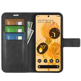 Кожен Калъф за Google Pixel 7 Pro, Horse Book Case, Черен (4)