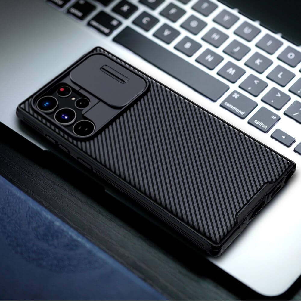 Калъф с Плъзгач за Камера за Samsung S20 FE, Nillkin CamShield Case, Черен (4)
