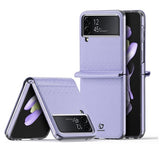 Кожен Калъф Samsung Z Flip 4, Dux Ducis Bril Case, Лилав