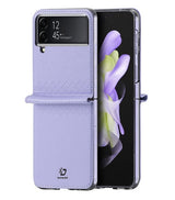 Кожен Калъф Samsung Z Flip 4, Dux Ducis Bril Case, Лилав (2)