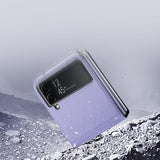 Кожен Калъф Samsung Z Flip 4, Dux Ducis Bril Case, Лилав (4)
