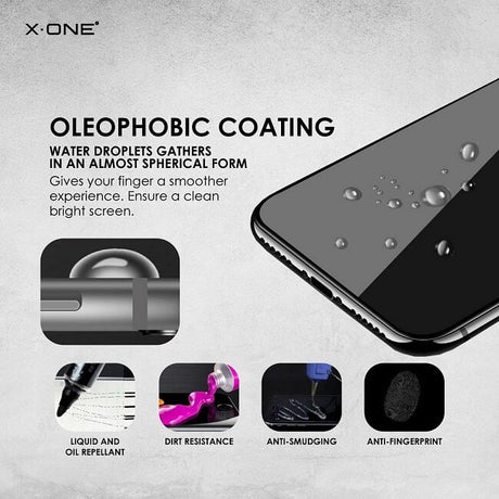 Матов Стъклен Протектор за iPhone 14 Pro, X-one Matte 5D Glass, Прозрачен (5)