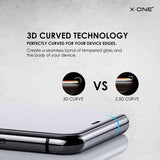Матов Стъклен Протектор за iPhone 14 Pro Max, X-one Matte 5D Glass, Прозрачен (3)