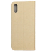 Луксозен Калъф за Xiaomi Redmi 9A, Sensitive Book Case, Златист (2)