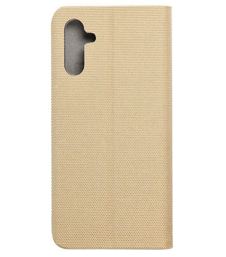 Луксозен Калъф за Samsung A13 5G, Sensitive Book Case, Златист (2)
