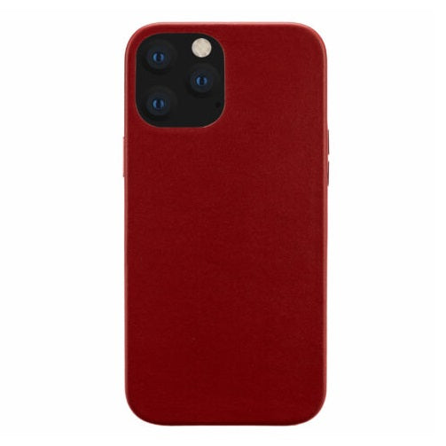 Кожен Калъф за iPhone 12/Pro, Leather Classic Case, Червен
