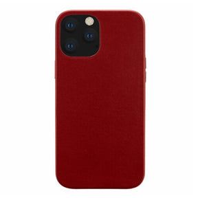 Кожен Калъф за iPhone 12/Pro, Leather Classic Case, Червен