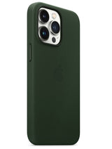 Оригинален Кожен Калъф за iPhone 13 Pro, Leather Magsafe Case MM1G3ZM/A Sequoia, Зелен (5)