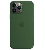 Оригинален Силиконов Калъф за iPhone 13 Pro Max, Silicone Magsafe Case MM2P3ZM/A Clover, Зелен (5)