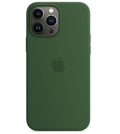 Оригинален Силиконов Калъф за iPhone 13 Pro Max, Silicone Magsafe Case MM2P3ZM/A Clover, Зелен (5)