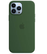 Оригинален Силиконов Калъф за iPhone 13 Pro Max, Silicone Magsafe Case MM2P3ZM/A Clover, Зелен (2)