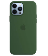 Оригинален Силиконов Калъф за iPhone 13 Pro Max, Silicone Magsafe Case MM2P3ZM/A Clover, Зелен (4)