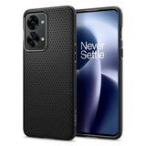 Противоударен Калъф за Oneplus Nord 2T 5G, Spigen Liquid Air Case, Черен