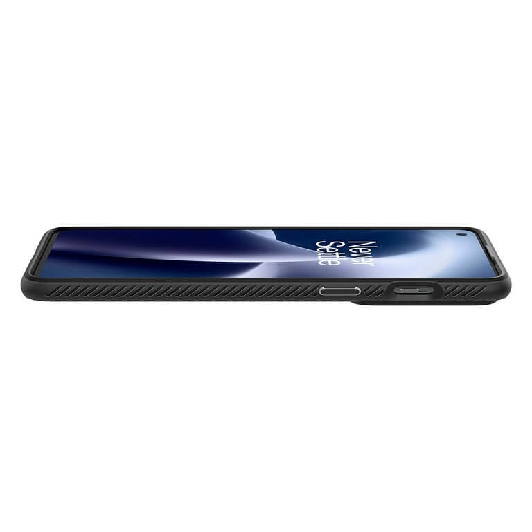 Противоударен Калъф за Oneplus Nord 2T 5G, Spigen Liquid Air Case, Черен (5)