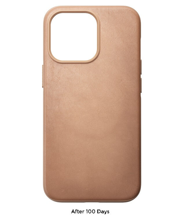 Magsafe Калъф от Естествена Кожа за iPhone 13 Mini, Nomad Leather Rugged Case, Жълт (4)