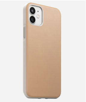 Magsafe Калъф от Естествена Кожа за iPhone 12 Mini, Nomad Leather Rugged Case, Жълт