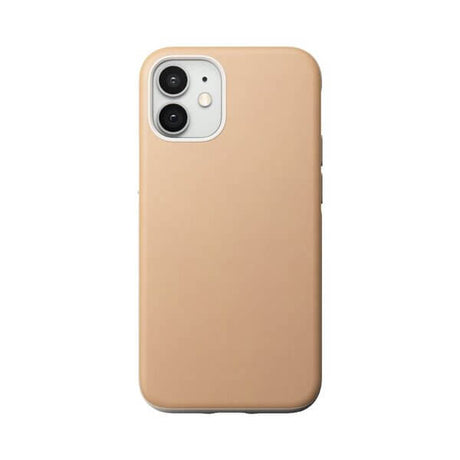 Magsafe Калъф от Естествена Кожа за iPhone 12 Mini, Nomad Leather Rugged Case, Жълт (2)