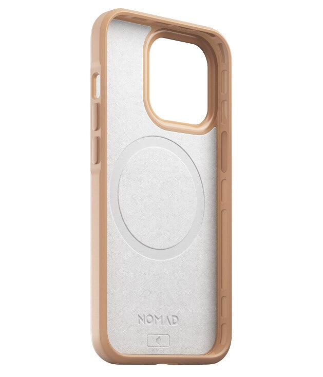 Magsafe Калъф от Естествена Кожа за iPhone 13 Pro, Nomad Leather Rugged Case, Жълт (5)