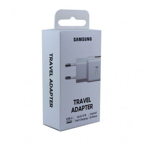 Оригинално Бързо Зарядно за Samsung S10, S9, S8 220v Fast Charger EP-TA20EWE, Бял