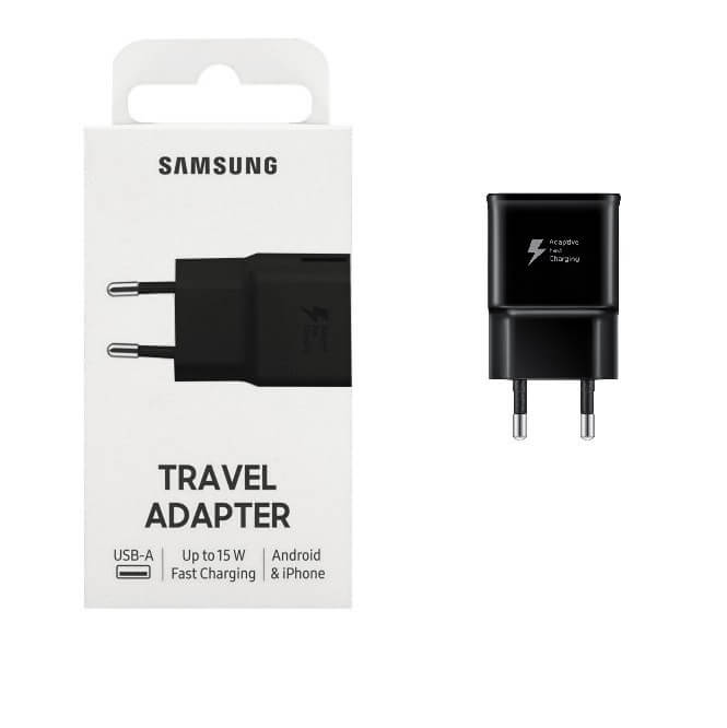 Оригинално Бързо Зарядно за Samsung S10, S9, S8 220v Fast Charger EP-TA20EBE, Черен (5)