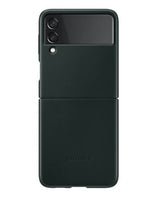 Оригинален Кожен Калъф за Samsung Z Flip 3, Leather Case EF-VF711LGE, Зелен