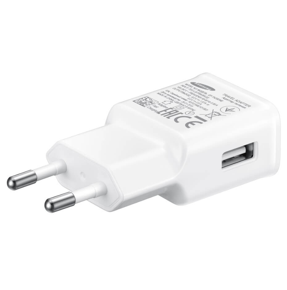Оригинално Бързо Зарядно за Samsung S10, S9, S8 220v Fast Charger EP-TA20EWE, Бял (2)