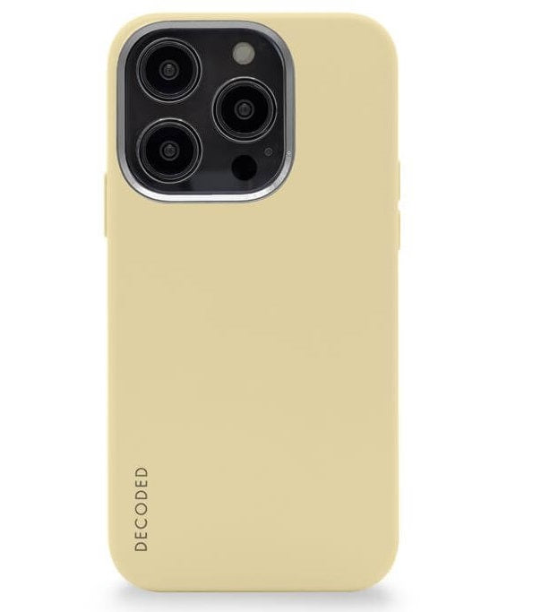 Magsafe Калъф за iPhone 14 Pro, Decoded Silicone Case, Бежов