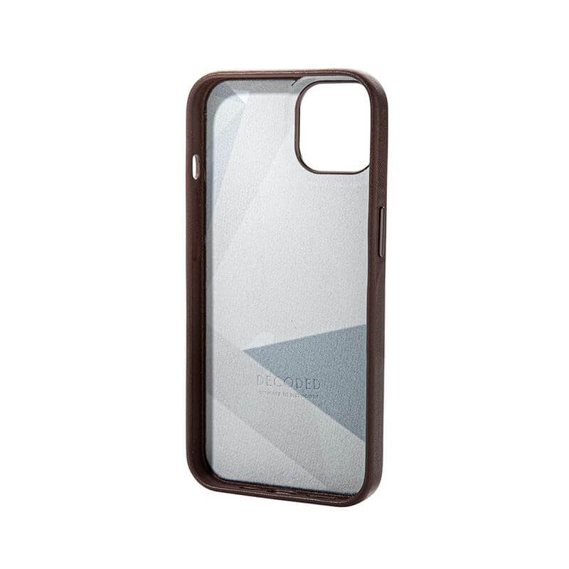 Magsafe Калъф от Естествена Кожа за iPhone 13, Decoded Leather Case, Кафяв (3)