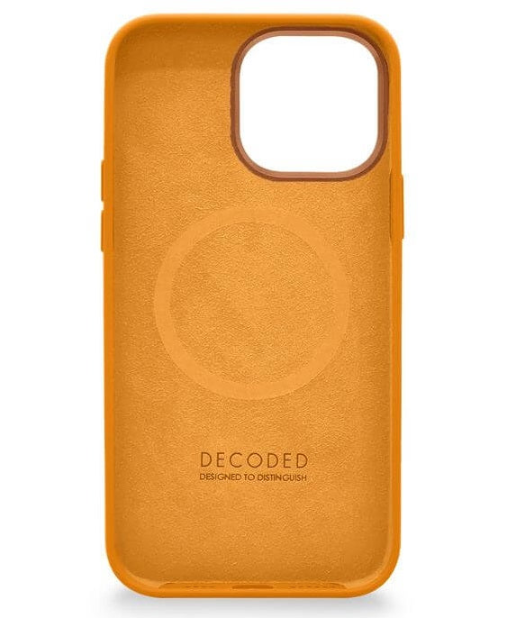 Magsafe Калъф за iPhone 14 Pro Max, Decoded Silicone Case, Жълт (6)