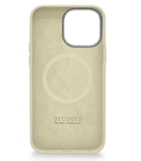 Magsafe Калъф за iPhone 14 Pro, Decoded Silicone Case, Бежов (2)