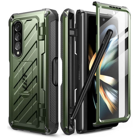 Противоударен Калъф за Samsung Z Fold 4, Supcase Unicorn Beetle Pro, Зелен