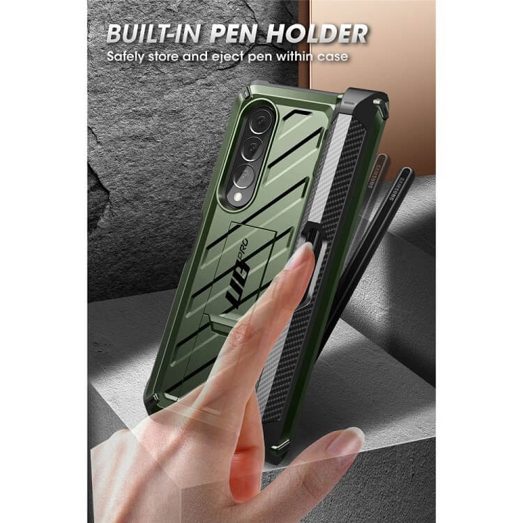 Противоударен Калъф за Samsung Z Fold 4, Supcase Unicorn Beetle Pro, Зелен (6)