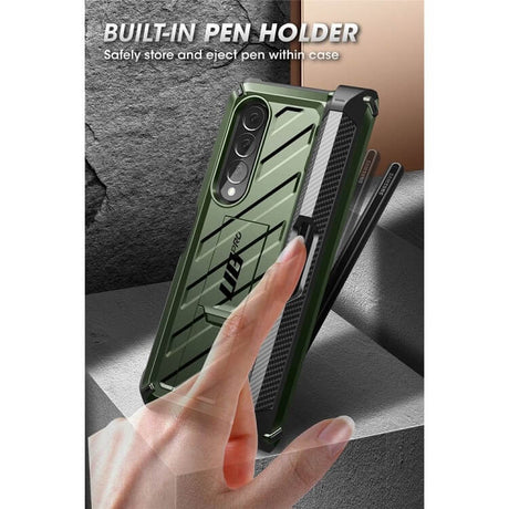 Противоударен Калъф за Samsung Z Fold 4, Supcase Unicorn Beetle Pro, Зелен (6)