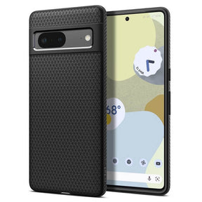 Противоударен Калъф за Google Pixel 7, Spigen Liquid Air Case, Черен