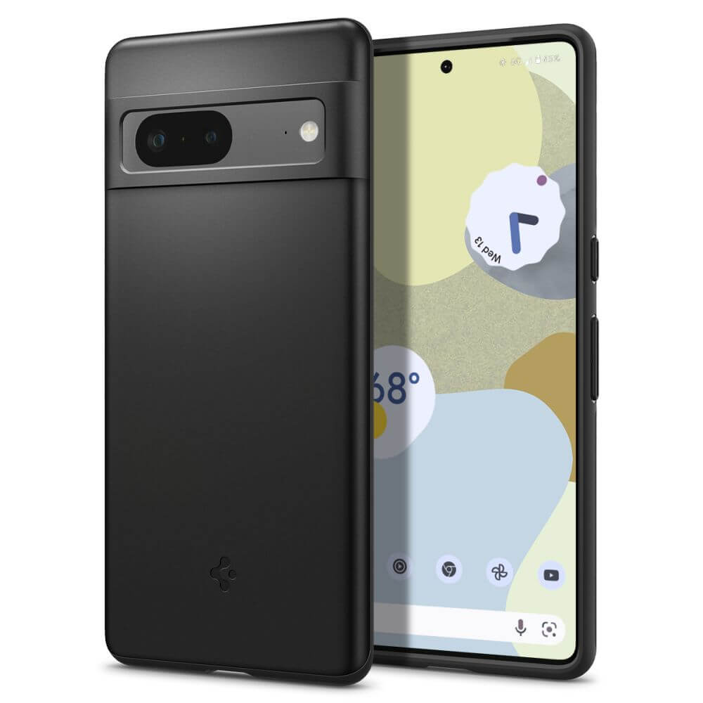 Противоударен Калъф за Google Pixel 7, Spigen Thin Fit Case, Черен