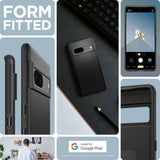 Противоударен Калъф за Google Pixel 7, Spigen Thin Fit Case, Черен (8)