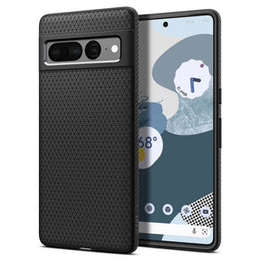 Противоударен Калъф за Google Pixel 7 Pro, Spigen Liquid Air Case, Черен