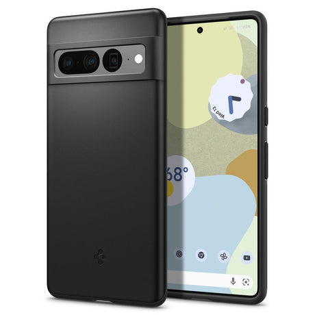 Противоударен Калъф за Google Pixel 7 Pro, Spigen Thin Fit Case, Черен