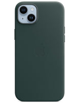 Оригинален Кожен Калъф за iPhone 14, Leather Magsafe Case MPPA3ZM/A, Зелен