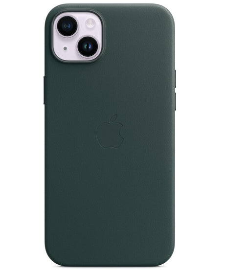 Оригинален Кожен Калъф за iPhone 14, Leather Magsafe Case MPPA3ZM/A, Зелен (3)